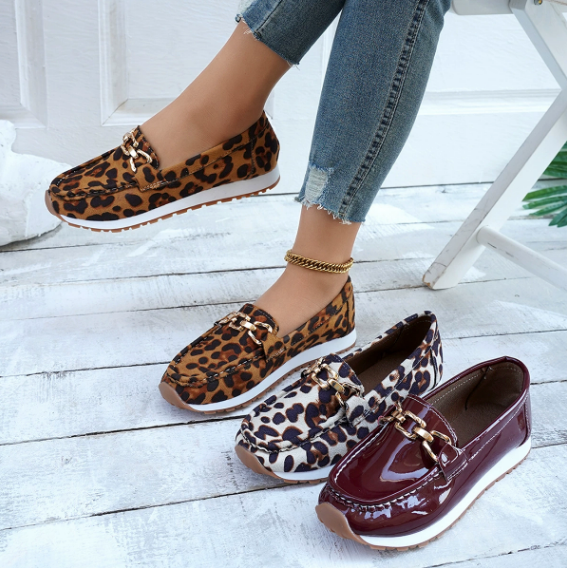 Eva | Mocasines con estampado de leopardo