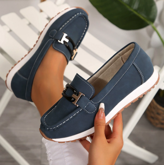 Emilia | Mocasines con cadena entrelazada