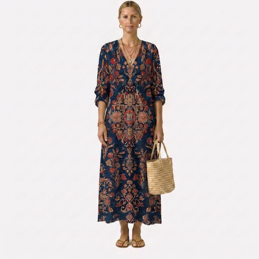 Vestido con encantador estampado floral Adela
