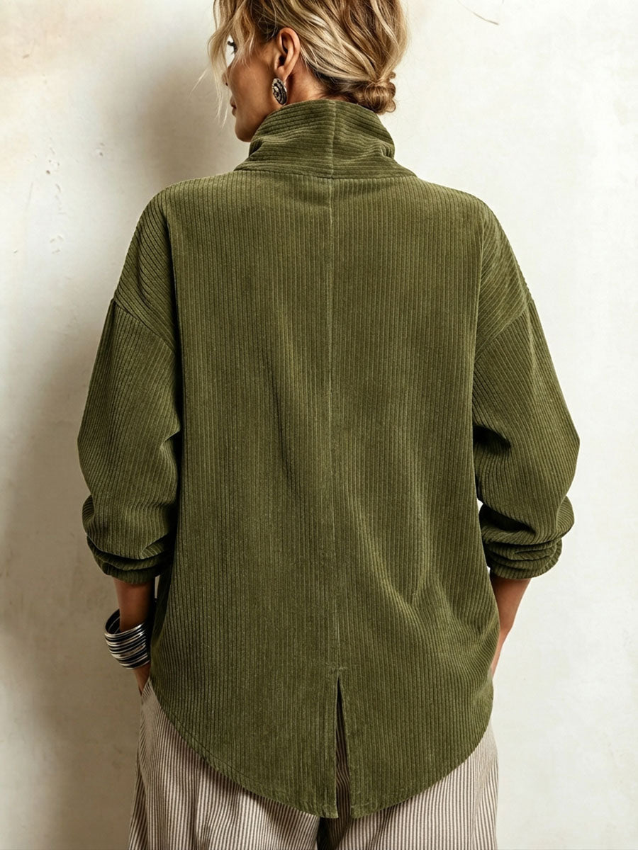 Sylvie | Chaqueta oversize con cuello envolvente y botones