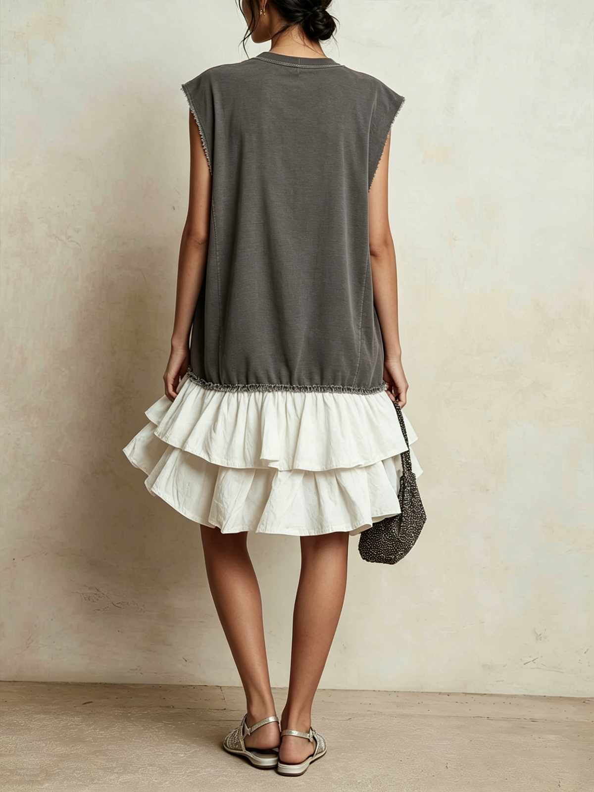 Ilaria | Vestido casual de bloques de color, corte amplio, para vacaciones