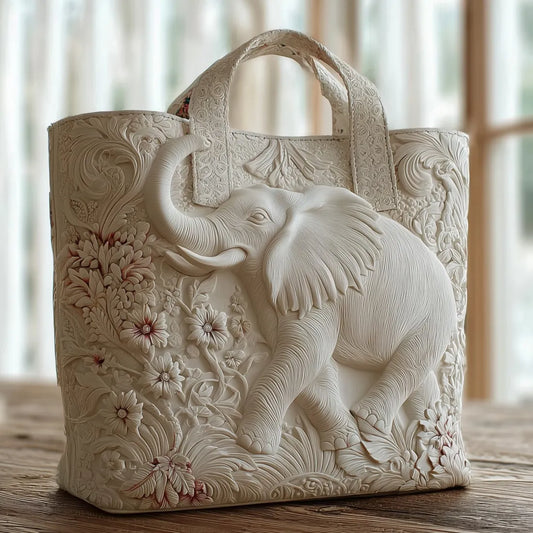 Ulrika – Bolso tote con elefante esculpido