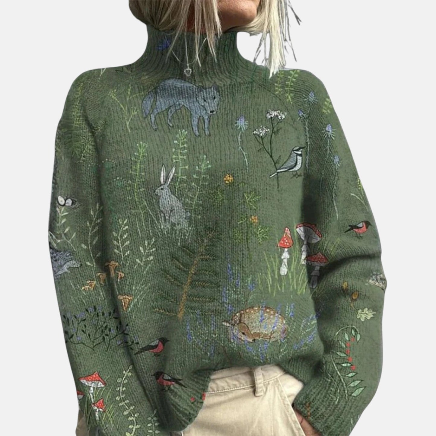 Aimelie™ | Jersey de Cuello Alto Elegante