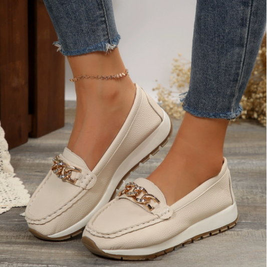 Evelina | Mocasines con hebilla de diamantes
