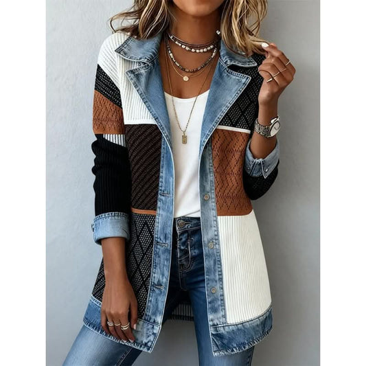Celine | Chaqueta entallada con ribete en contraste