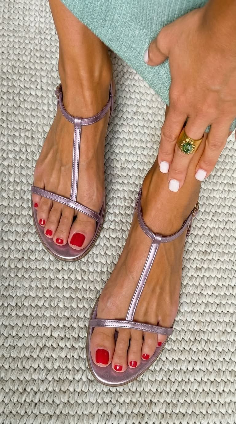 Bianca™ | Sandalias Doradas de Verano