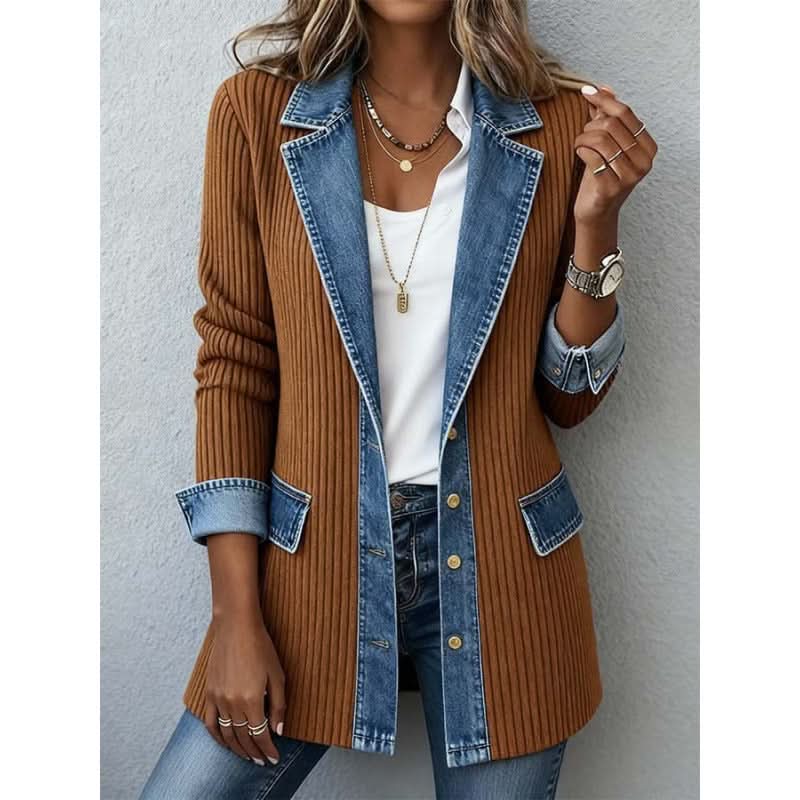 Celine | Chaqueta entallada con ribete en contraste