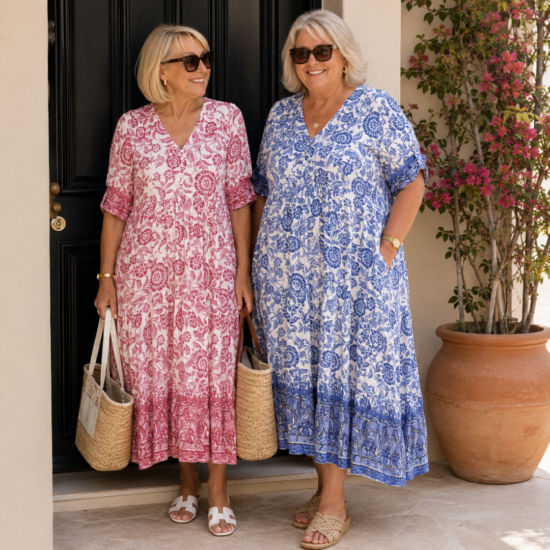Keisha | Vestido floral con escote en V