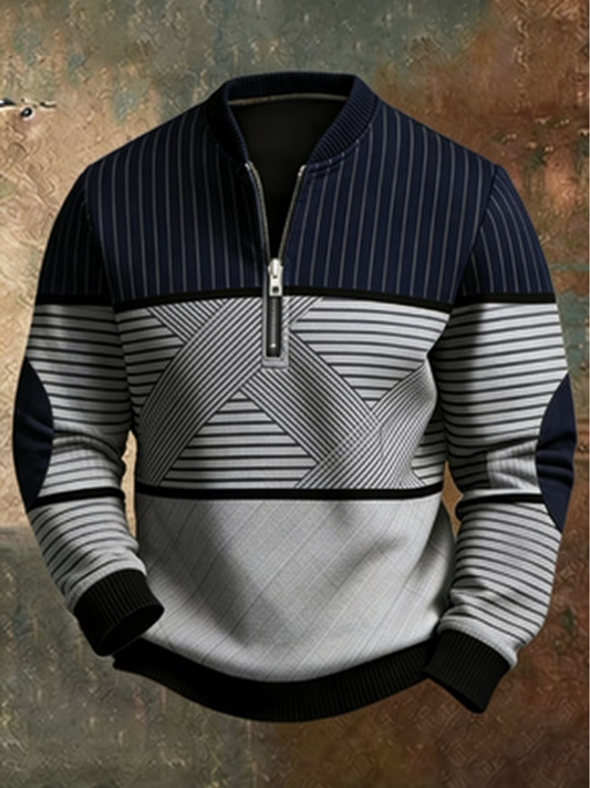 Viktor | Jersey elegante de hombre con media cremallera