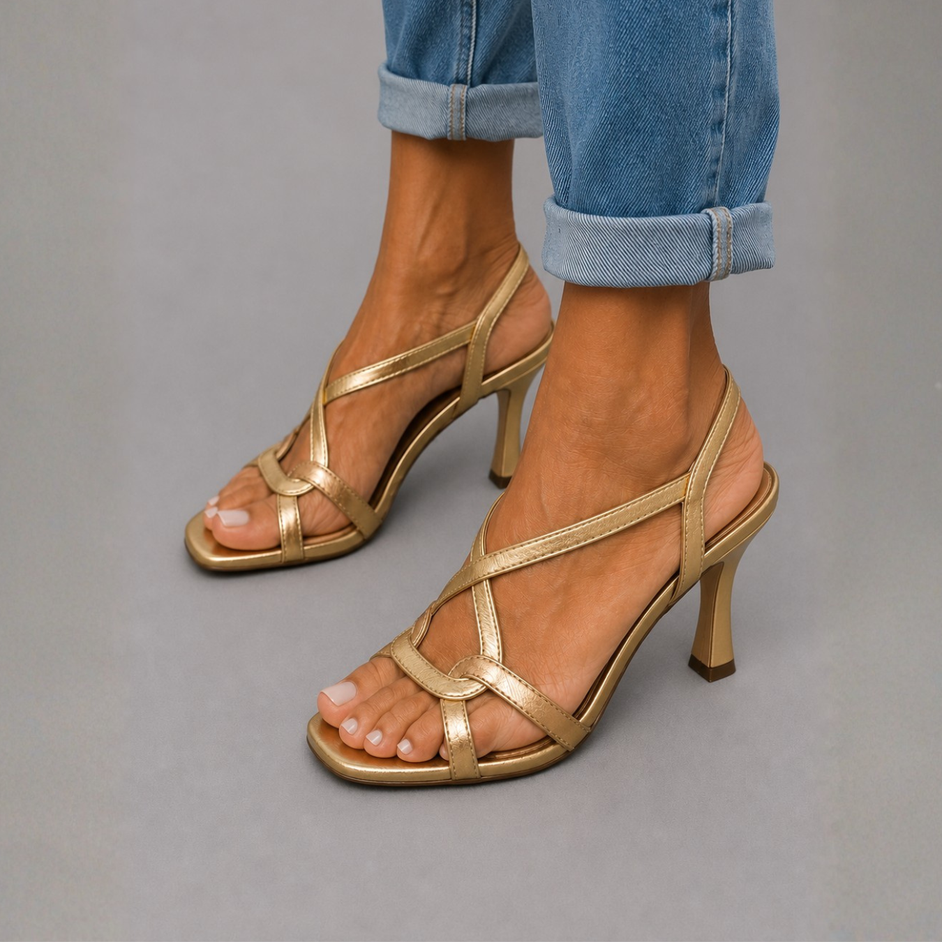Sol ™ | Sandalias Doradas, Encanto Estival