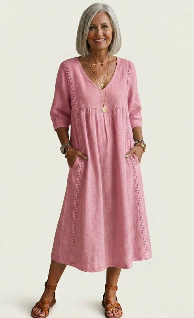 Juliette | Vestido maxi elegante de corte en A