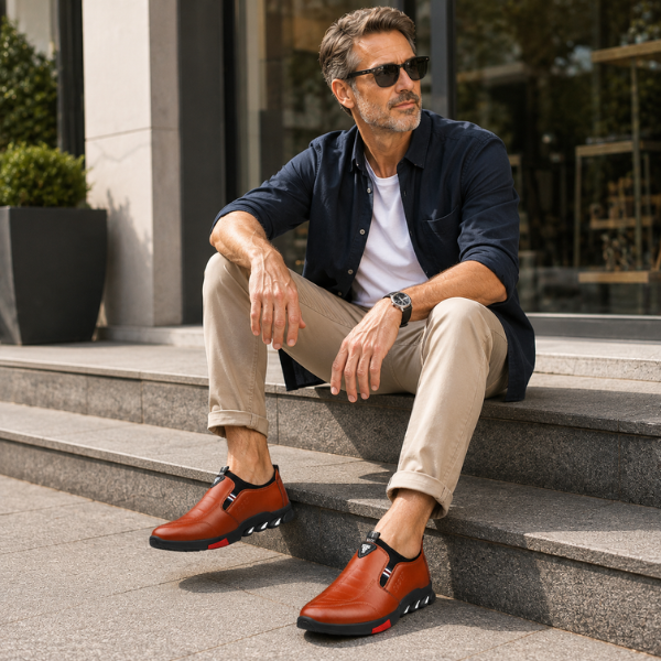 Zapatos elegantes de hombre con suela antideslizante