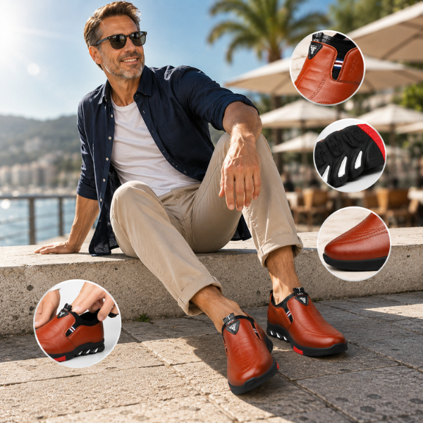 Zapatos elegantes de hombre con suela antideslizante
