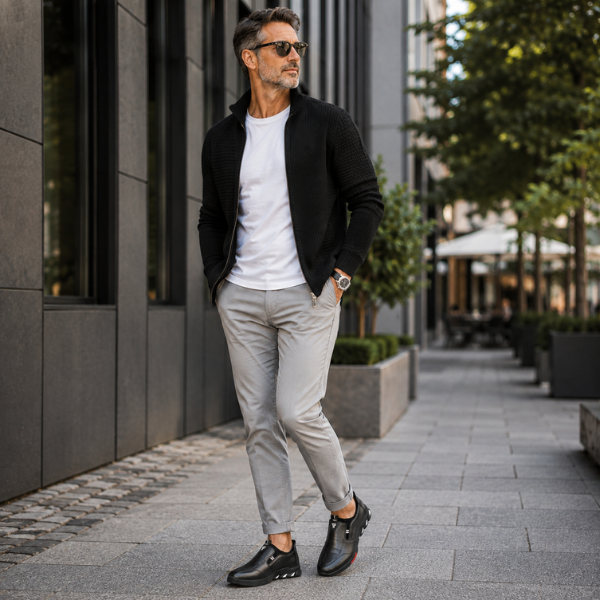 Zapatos elegantes de hombre con suela antideslizante