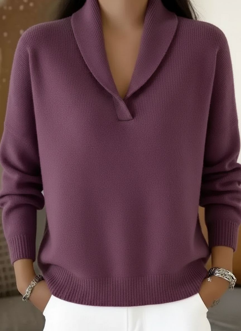 Elise™ | Jersey de Cuello en V