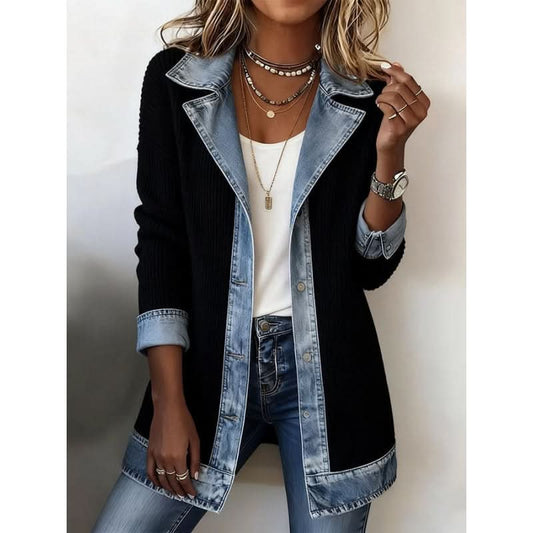 Celine | Chaqueta entallada con ribete en contraste