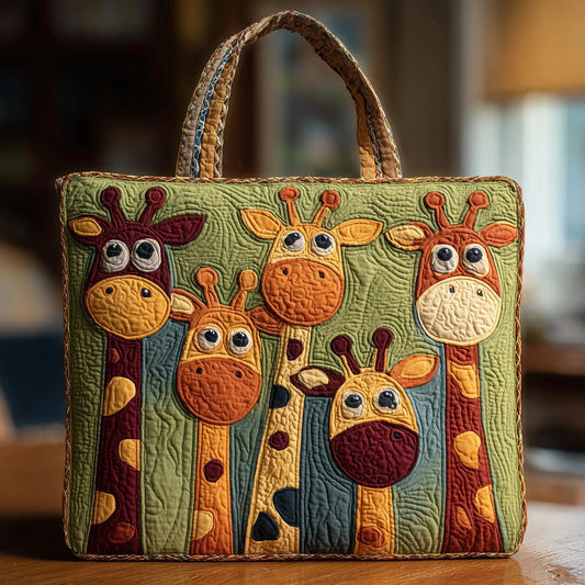 Barbro – Bolso acolchado hecho a mano con motivo de jirafa
