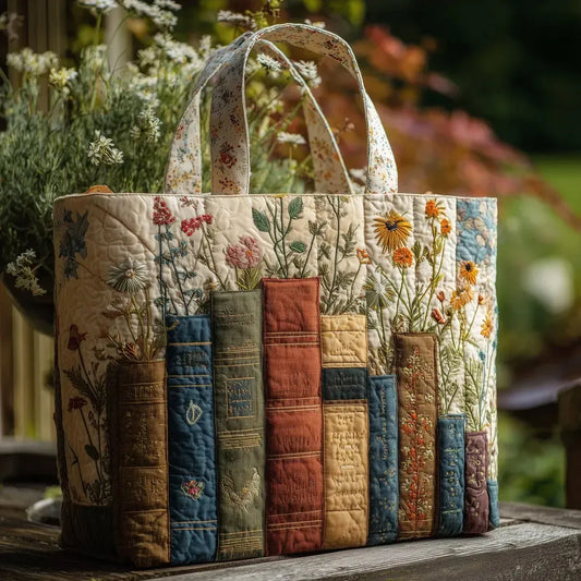 Sonja – Bolso tote acolchado con estampado botánico