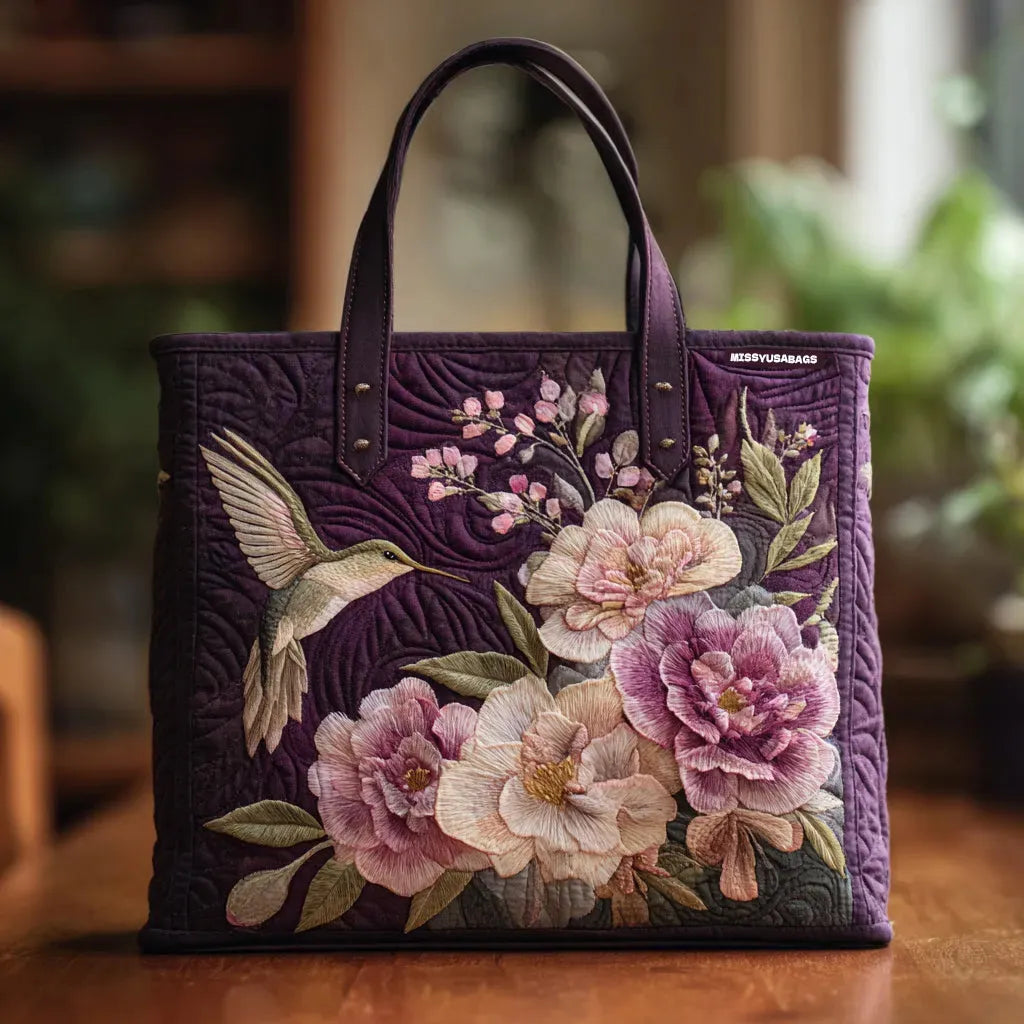 Tilda – Bolso tote acolchado con motivo bordado