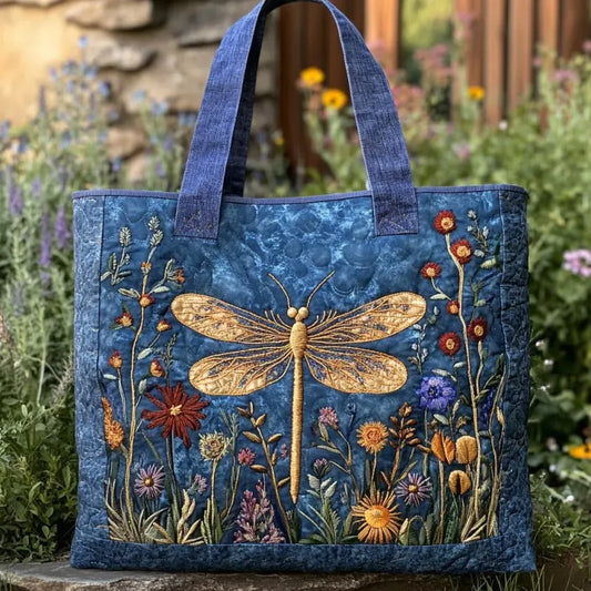 Majken – Bolso tote acolchado con libélula