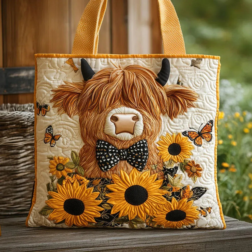 Elsa – Bolso tote acolchado con motivo bordado