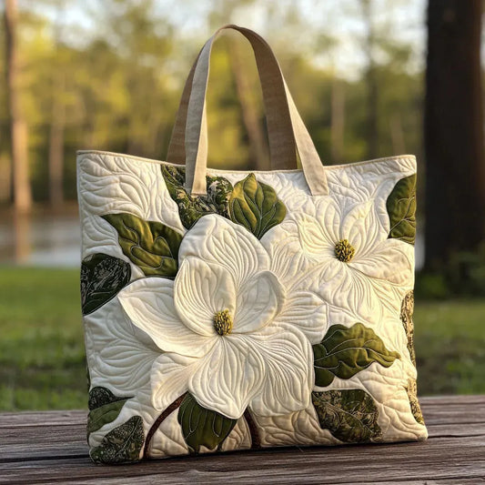 Mona – Bolso tote acolchado con aplique floral