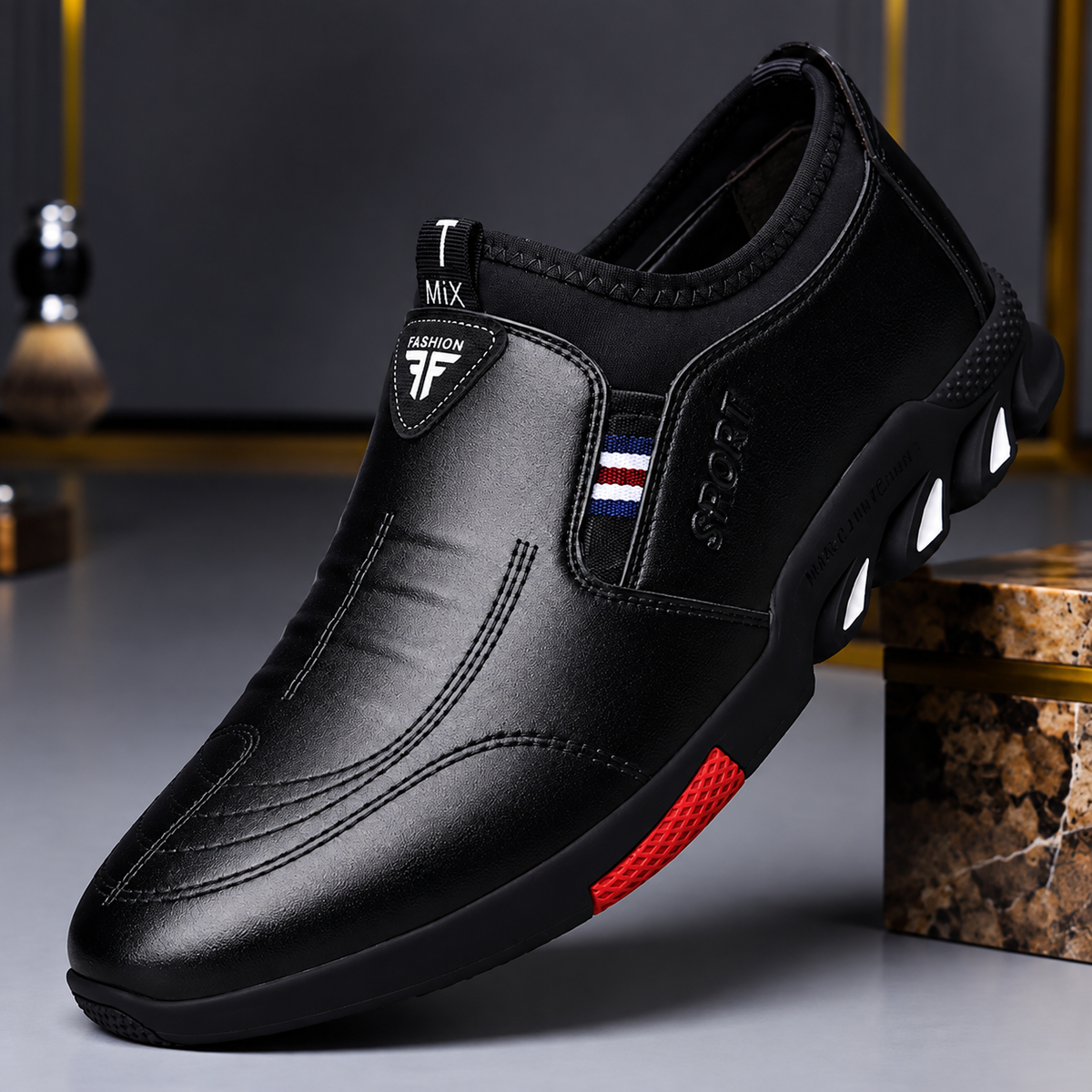 Zapatos elegantes de hombre con suela antideslizante
