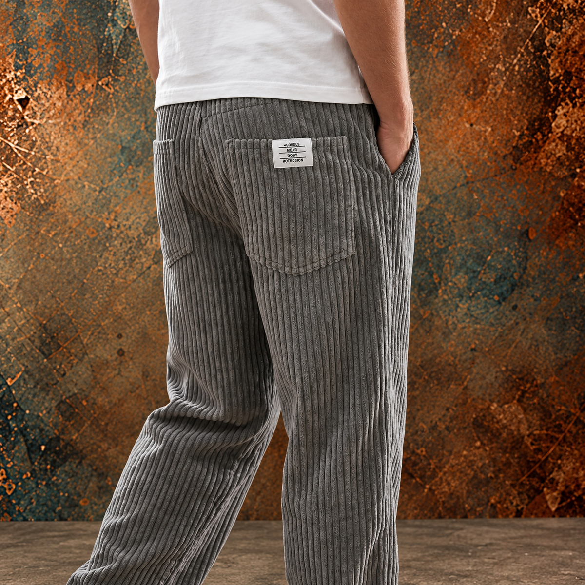 Pantalón de hombre | Pantalón de pana con cintura elástica