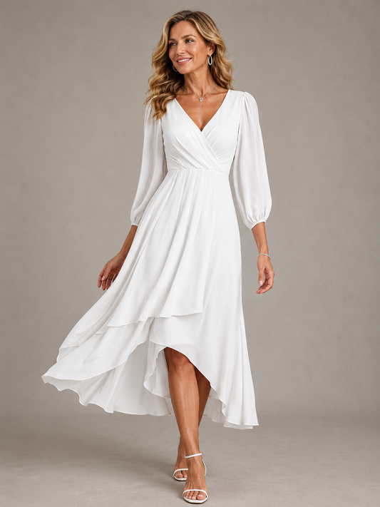 Mia™ | Vestido largo elegante con escote en V