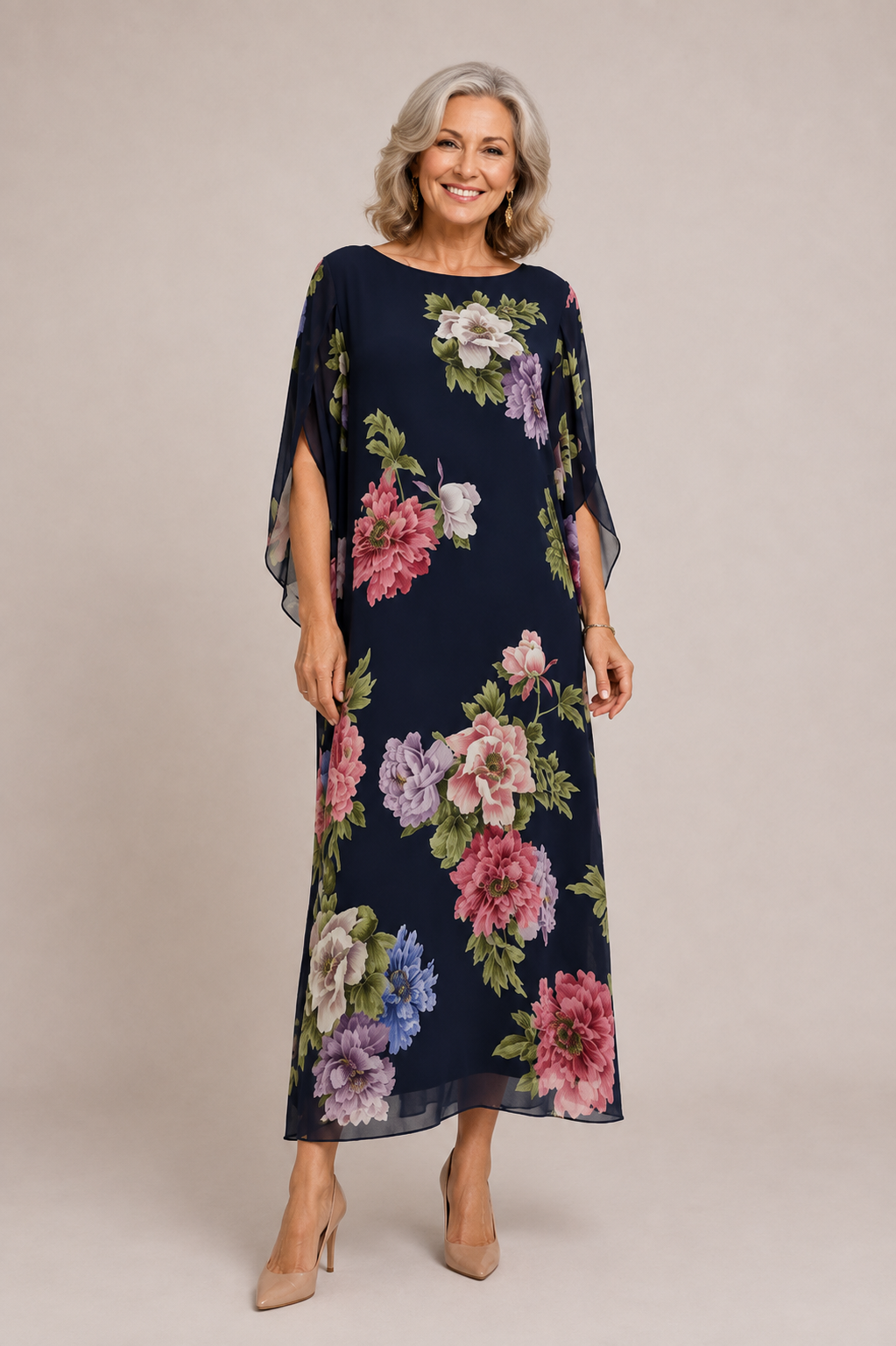 Elowen™ | Vestido maxi Flor de Medianoche