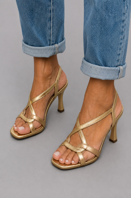 Sol ™ | Sandalias Doradas, Encanto Estival