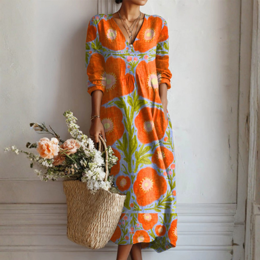 Vestido con encantador estampado floral Alba