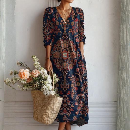Vestido con encantador estampado floral Adela