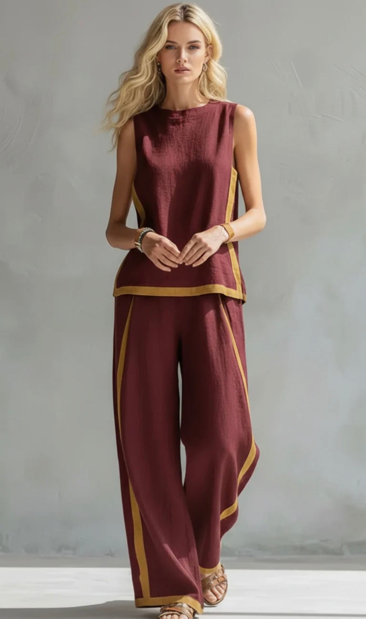 Laura - Elegante conjunto de chaleco y pantalones