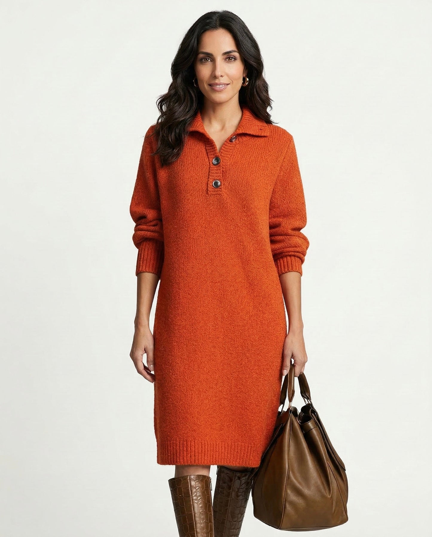 Vestido Polo Terracota