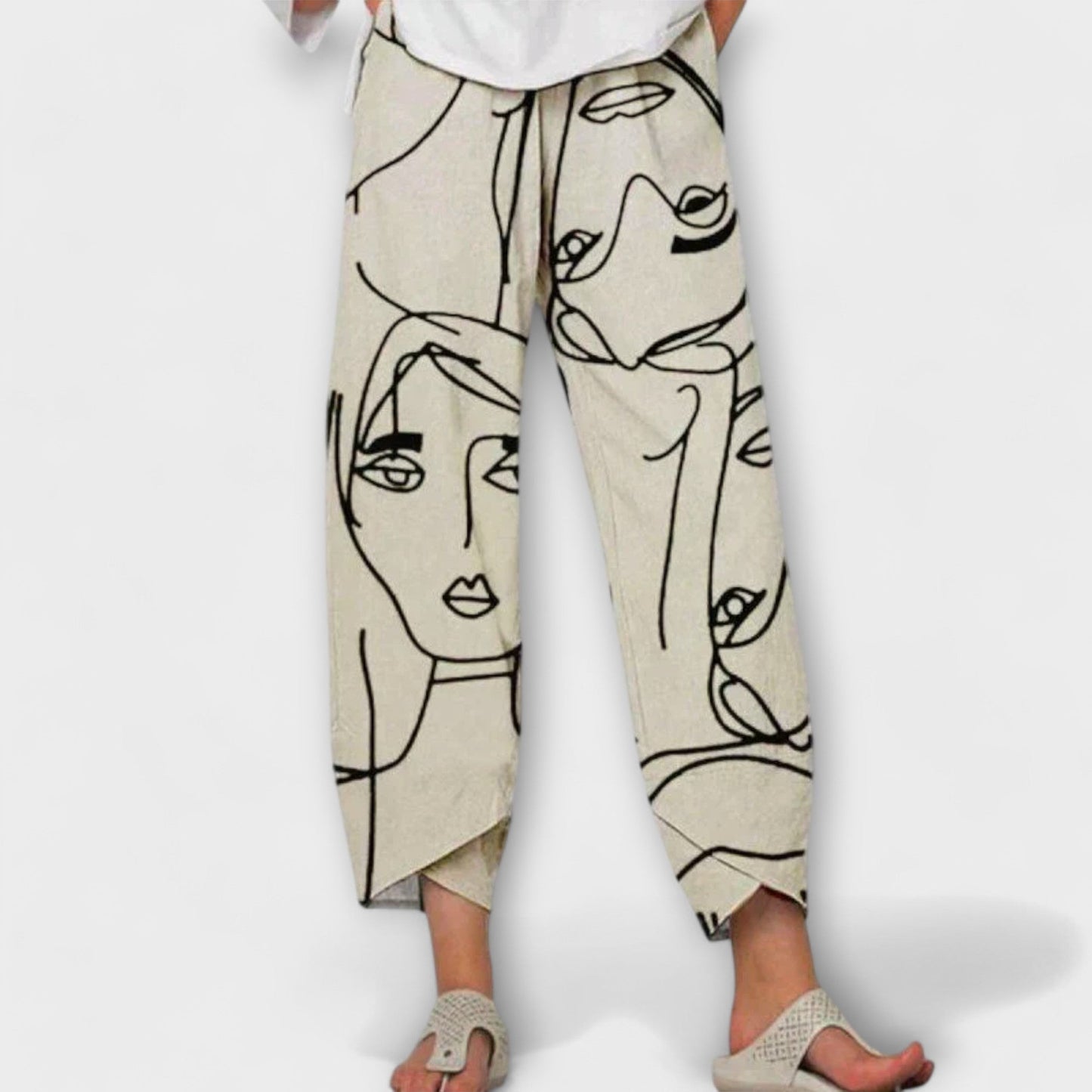 Nahia - Pantalones de lino