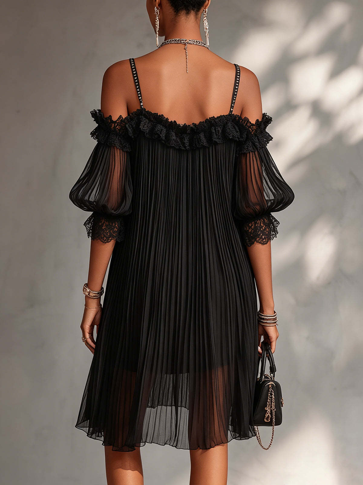 Aurora | Vestido Largo de Chifón con Cuello en V