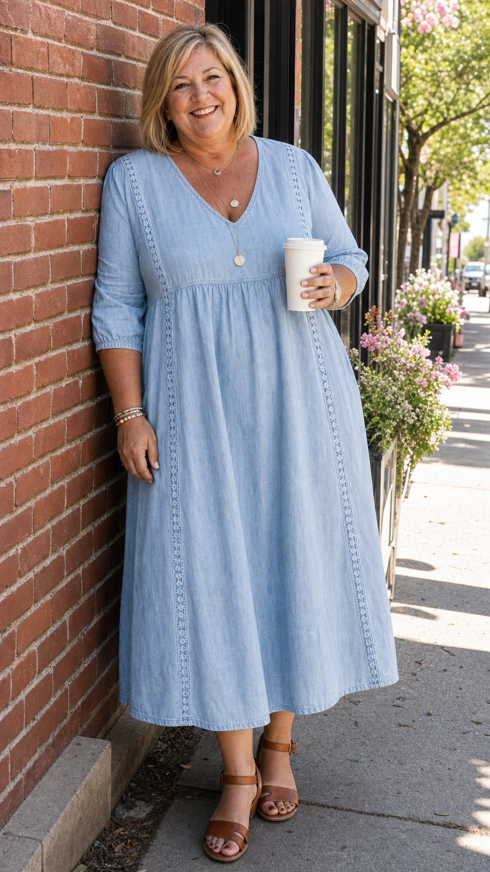 Juliette | Vestido maxi elegante de corte en A