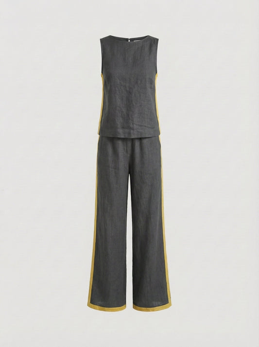 Laura - Elegante conjunto de chaleco y pantalones