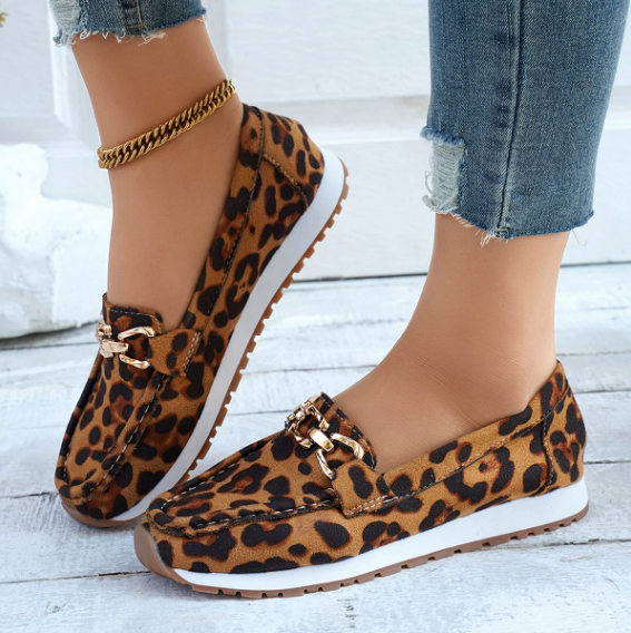 Eva | Mocasines con estampado de leopardo