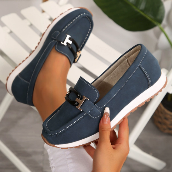 Emilia | Mocasines con cadena entrelazada