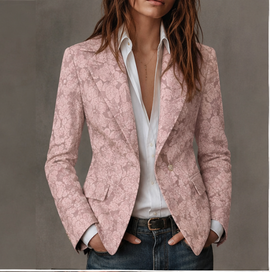 Estelle | Blazer Entallado Jacquard Cachemir