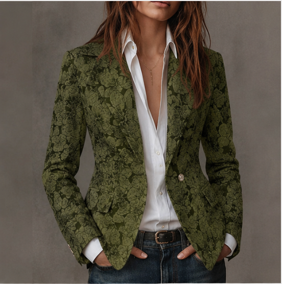 Estelle | Blazer Entallado Jacquard Cachemir