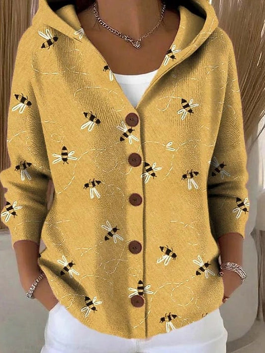 Opal | Camisa con capucha y estampado artístico