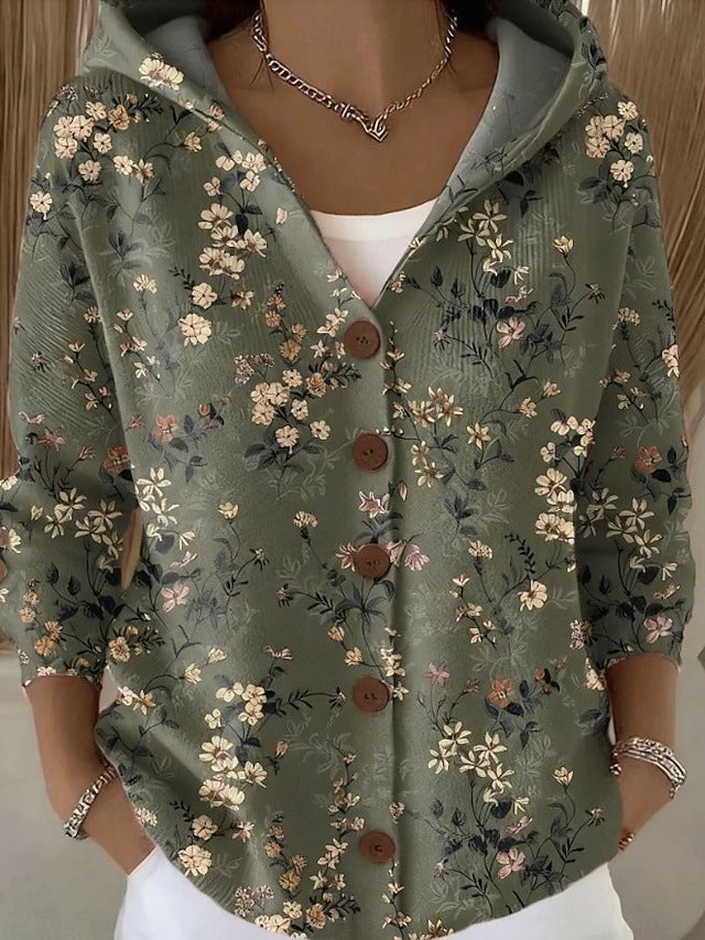 Opal | Camisa con capucha y estampado artístico