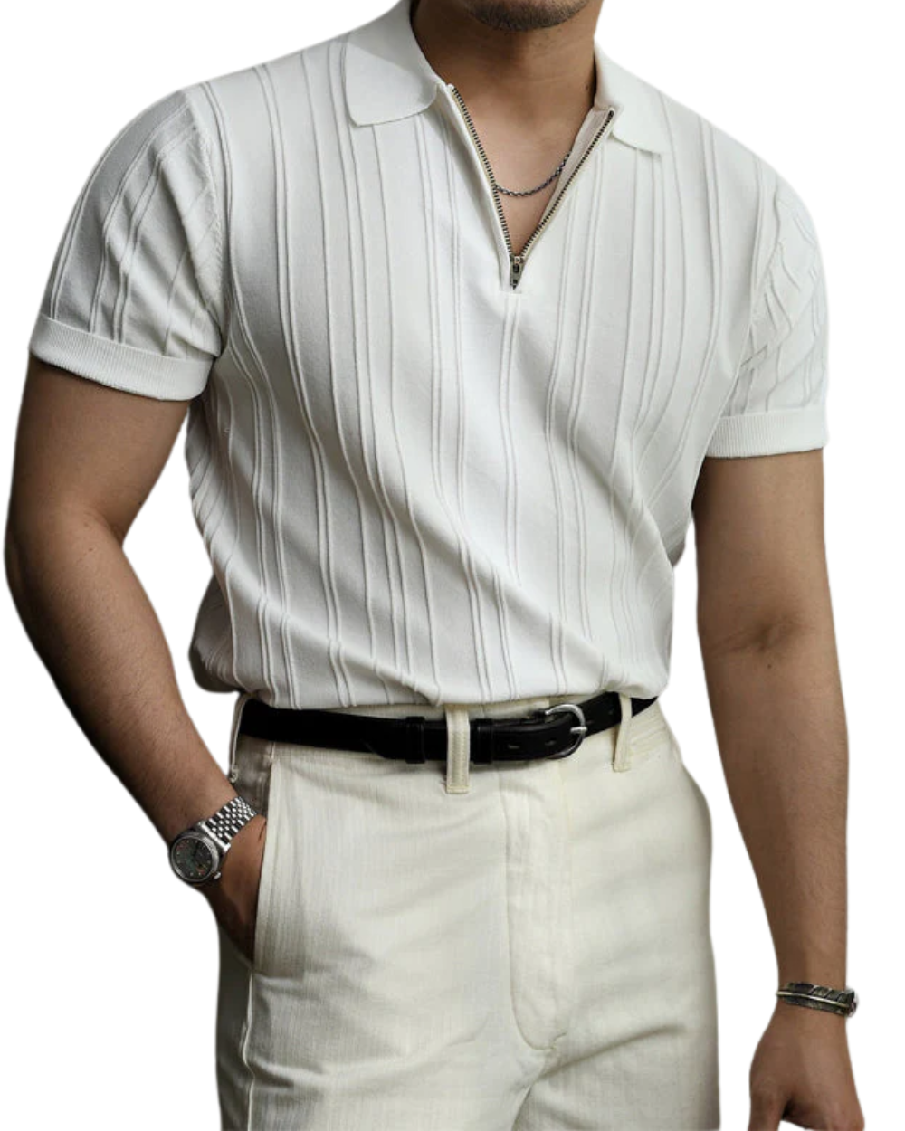 Carmelo | Polo Blanco Elegante
