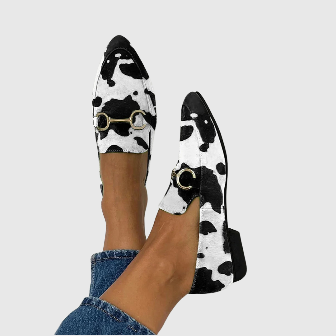 Anna | Mocasines con Estampado y Hebilla