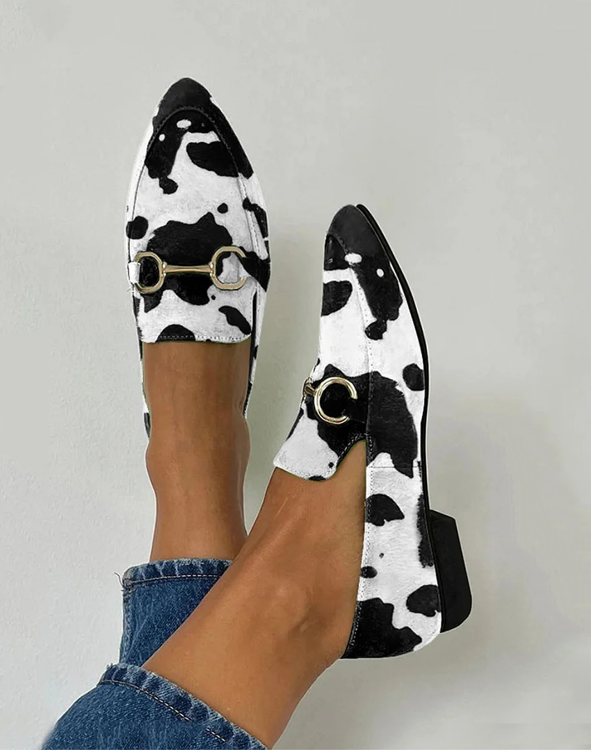 Anna | Mocasines con Estampado y Hebilla