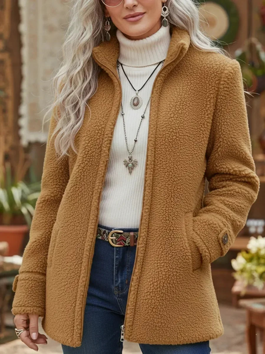 Deanna | Chaqueta acogedora con cuello alto
