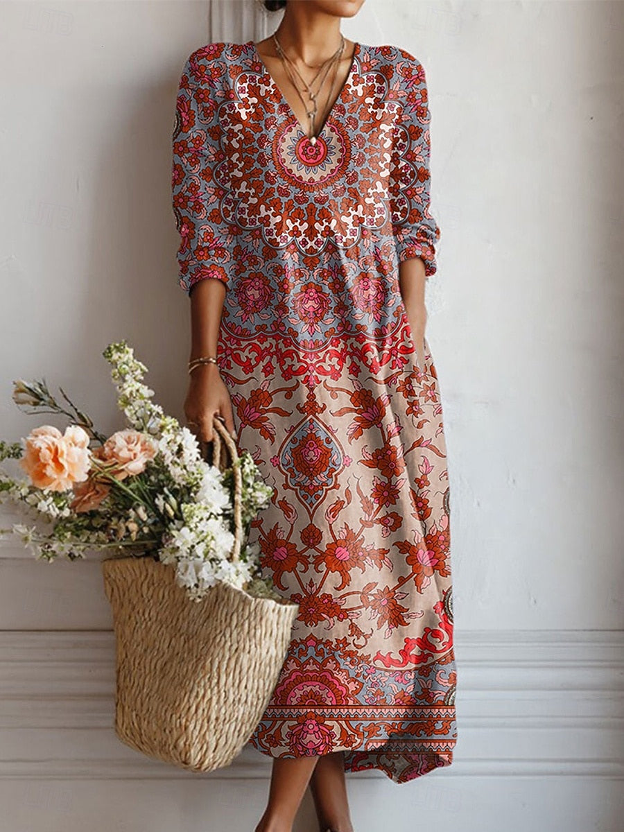 Vestido maxi bohemio Isa